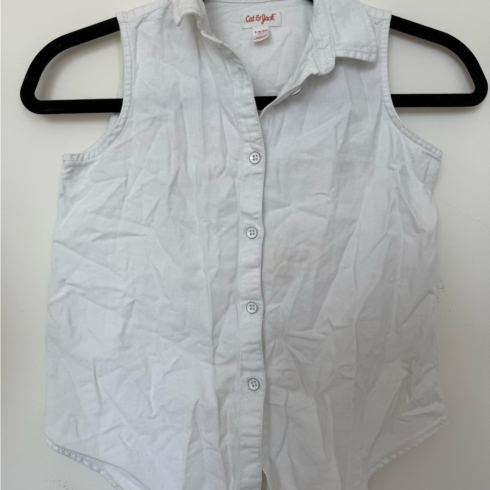 Cat & Jack Light Gray Collared Shirt